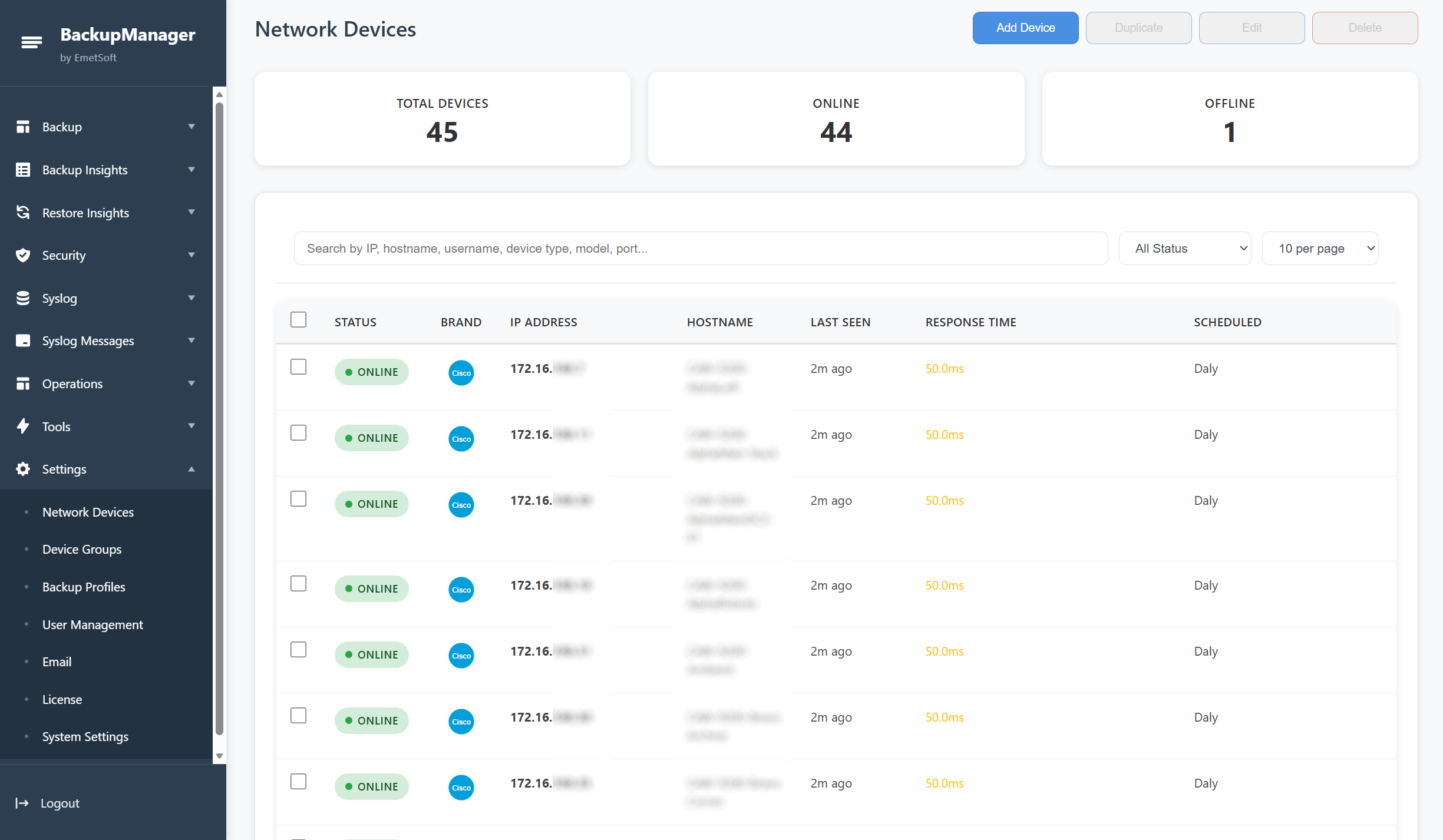 Backup Manager & Network Operations Suite Screenshot 11